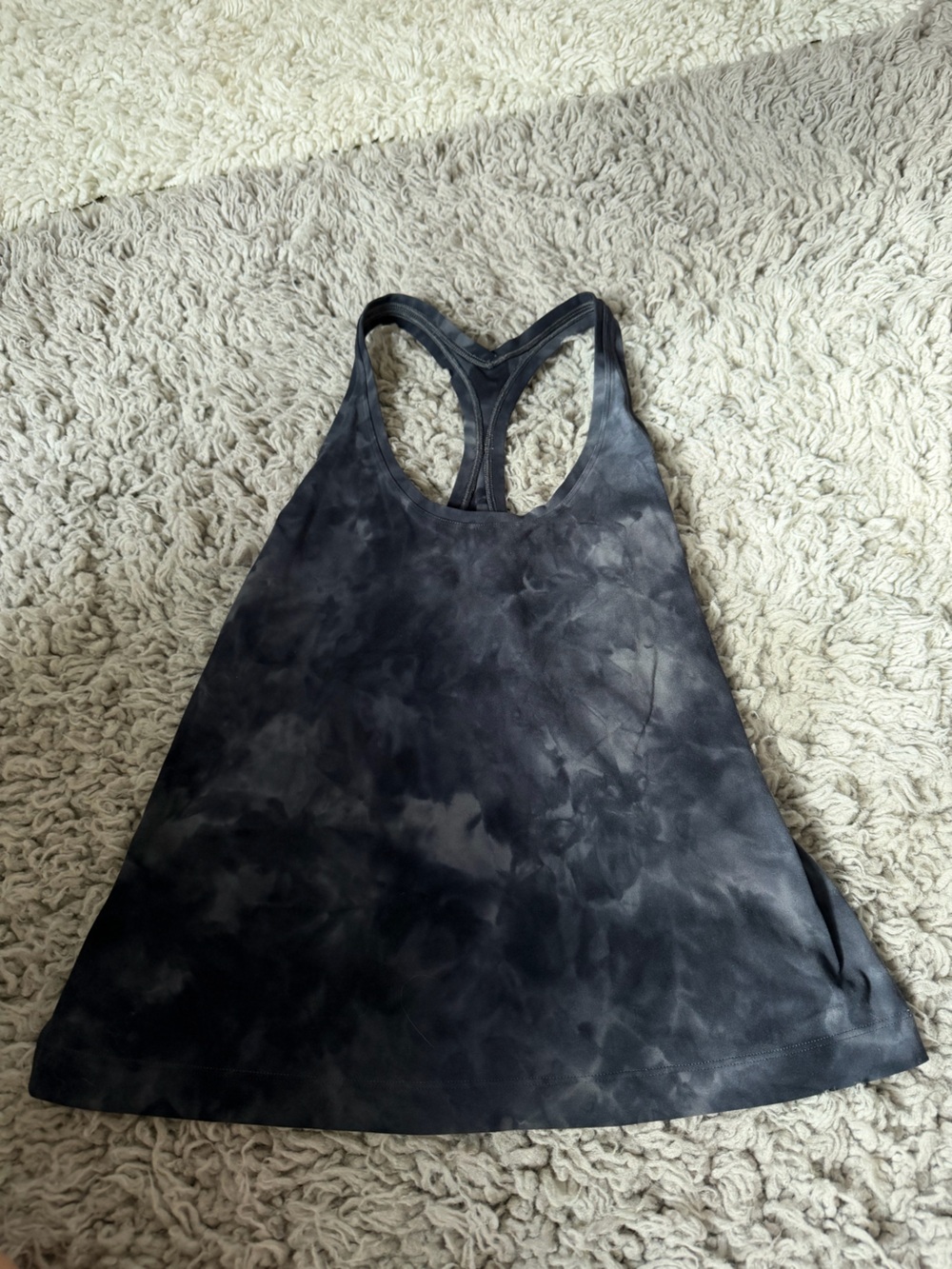 Women's Black Tie-Dye Racerback Tank